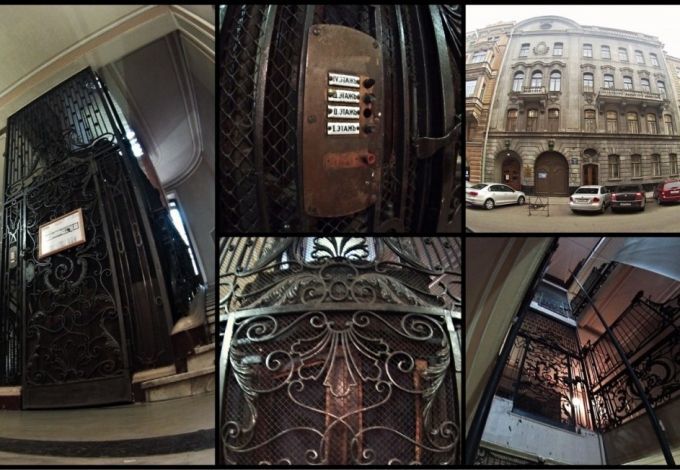 В Петербурге сохранились десятки дореволюционных лифтов — с кованым чугунным декором, резными дубовыми дверями и подъёмными механизмами возрастом более ста лет. Собрали 11 самых впечатляющих.