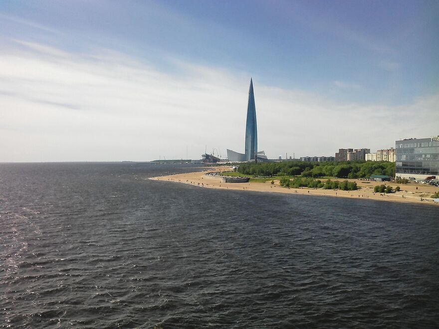 Лахта центр с Яхтенного моста