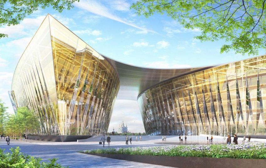 В новом комплексе на набережной напротив Смольного собора появятся спортивные и медицинские центры, рестораны и выставочные залы. Также, на территории планируют разбить красивый общественный парк.