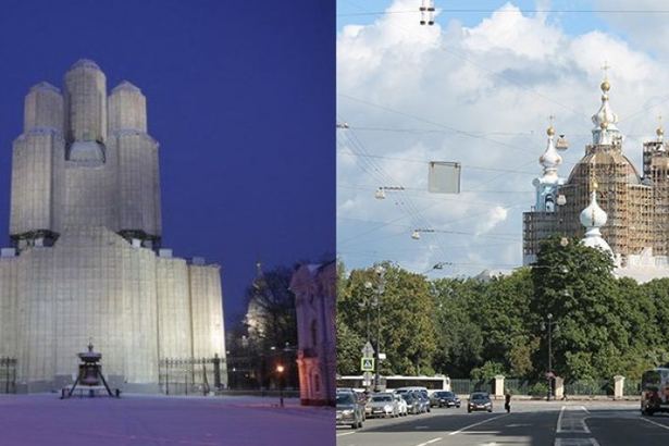 Завершается реставрация фасадов верхнего объема, главок, купола и крестов собора, в связи с этим Смольный собор начнут освобождать от строительных лесов. Демонтаж лесов, вес которых превышает 114 тонн, должен занять не более трех месяцев.
