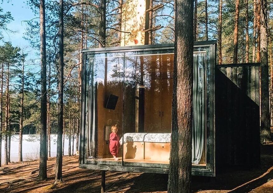 Экодома с панорамными окнами в парке GREENVALD Скандинавия