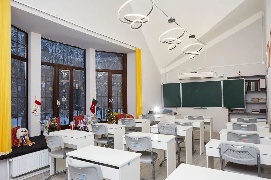 Современные учебные пространства школы Перспектива с акцентом на технологии, индивидуальные треки и soft skills