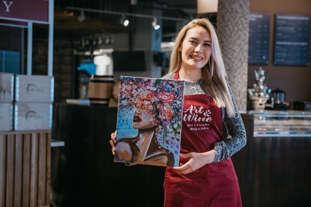 Art&Wine: мастер-класс по рисованию с дегустацией вина в винном бутике Vinissimo