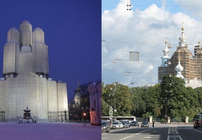 Завершается реставрация фасадов верхнего объема, главок, купола и крестов собора, в связи с этим Смольный собор начнут освобождать от строительных лесов. Демонтаж лесов, вес которых превышает 114 тонн, должен занять не более трех месяцев.