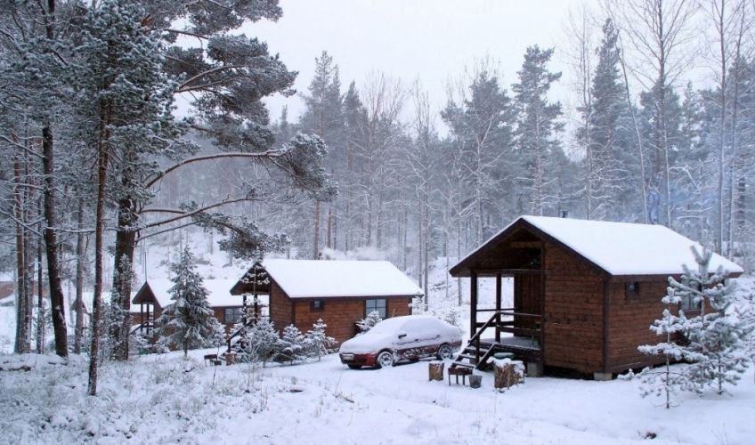 Живописные виды базы отдыха Лумиваара с панорамой на Ладожское озеро