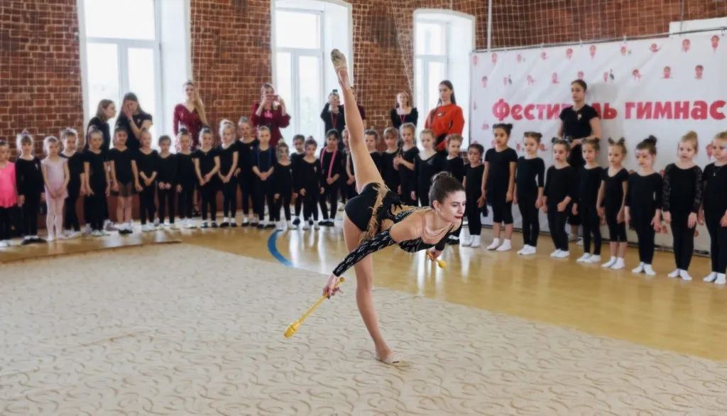 Выступление гимнасток на фестивале GymBalance