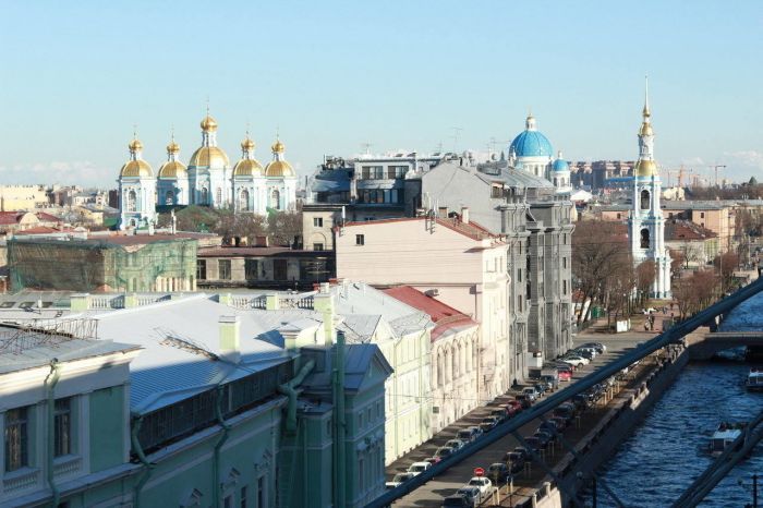 вид с Открытой террасы на крыше «Мариинки-2»