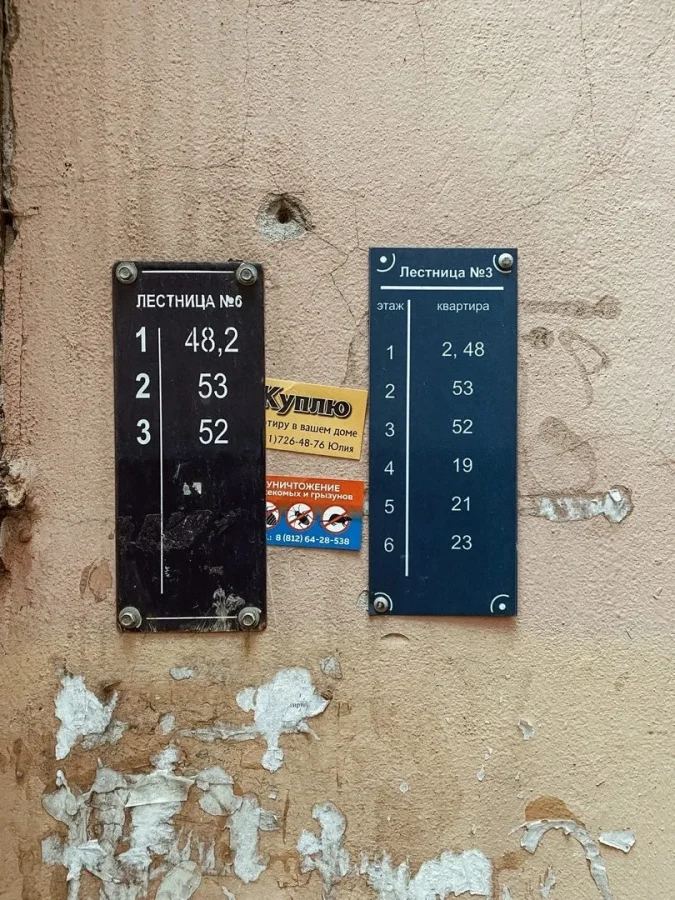 Путаная нумерация квартир в домах-колодцах — не ошибка горслужб, а след объединения флигелей и перестроек.