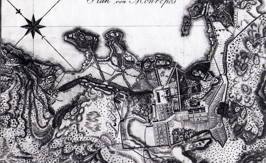 Карта парка «Монрепо» в Выборге