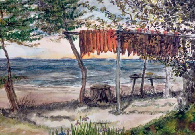 С 30 ноября по 1 марта петербуржцы смогут посетить акварельную выставку, посвященную народу Нивхам — малой народности, прямым потомкам древнейшего населения Сахалина и Низовьев Амура.