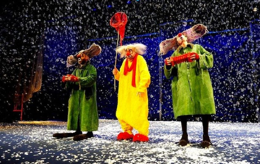 Снежное шоу Славы Полунина