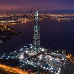 u041fu0430u043du043eu0440u0430u043cu0430 u041fu0435u0442u0435u0440u0431u0443u0440u0433u0430 u0441 u0432u044bu0441u043eu0442u044b u00abu041bu0430u0445u0442u0430 u0426u0435u043du0442u0440u0430u00bb