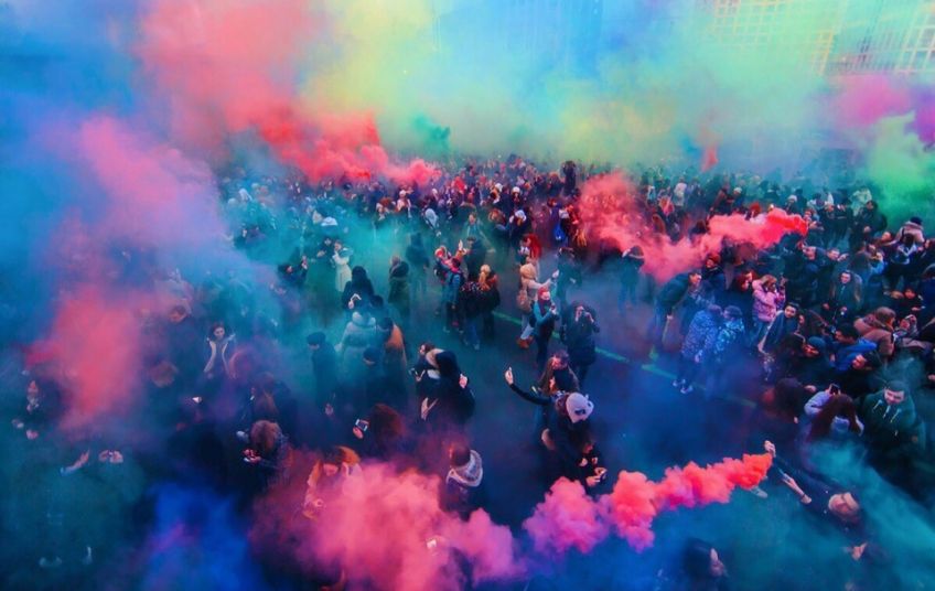 Фестиваль цветного дыма